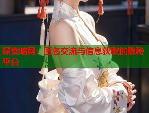 探索暗网：匿名交流与信息获取的隐秘平台