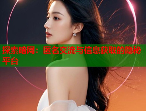 探索暗网：匿名交流与信息获取的隐秘平台  第2张