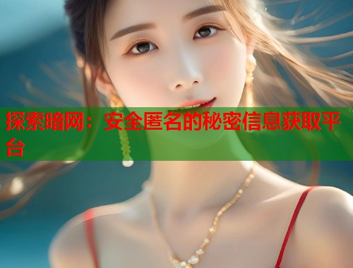 探索暗网：安全匿名的秘密信息获取平台  第2张