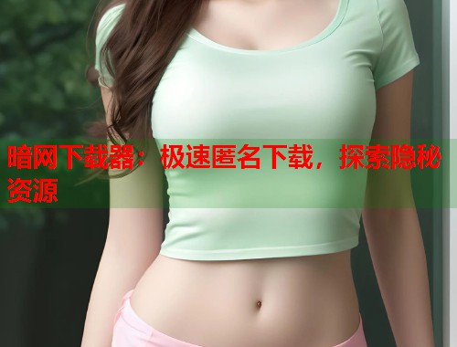 暗网下载器：极速匿名下载，探索隐秘资源