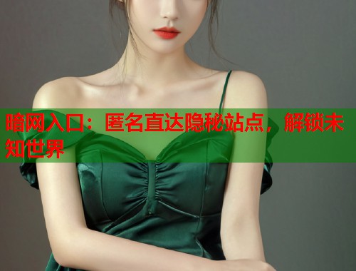 暗网入口：匿名直达隐秘站点，解锁未知世界  第2张