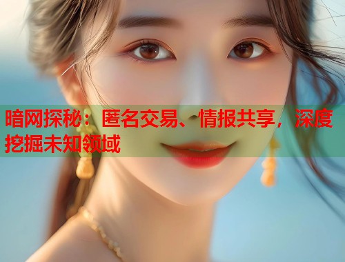 暗网探秘：匿名交易、情报共享，深度挖掘未知领域