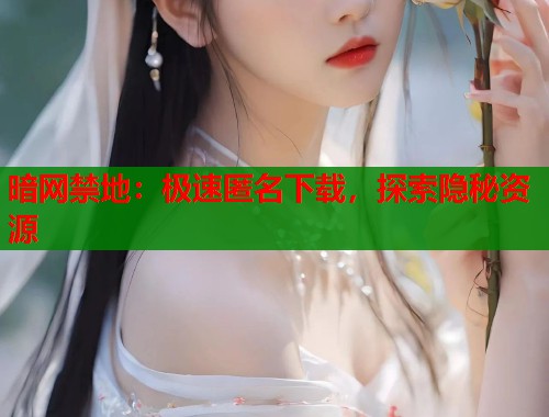 暗网禁地：极速匿名下载，探索隐秘资源