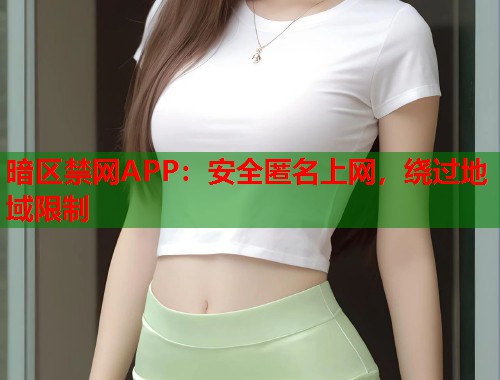 暗区禁网APP：安全匿名上网，绕过地域限制