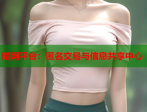 暗网平台：匿名交易与信息共享中心  第2张