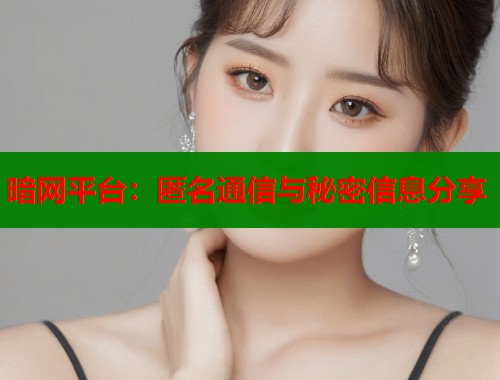 暗网平台：匿名通信与秘密信息分享  第1张