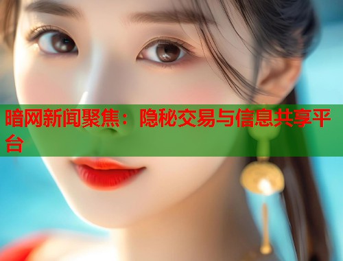 暗网新闻聚焦：隐秘交易与信息共享平台  第2张