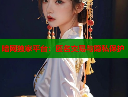 暗网独家平台：匿名交易与隐私保护