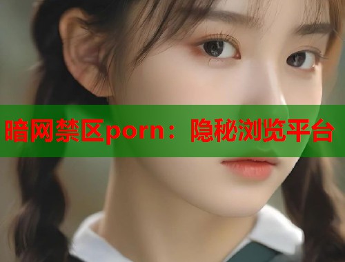 暗网禁区porn：隐秘浏览平台  第1张