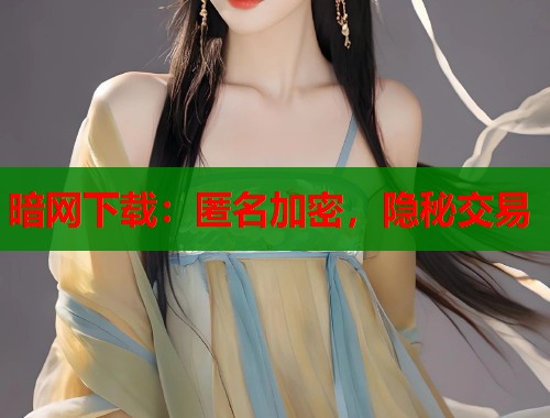 暗网下载：匿名加密，隐秘交易