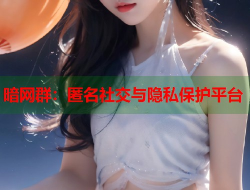 暗网群：匿名社交与隐私保护平台