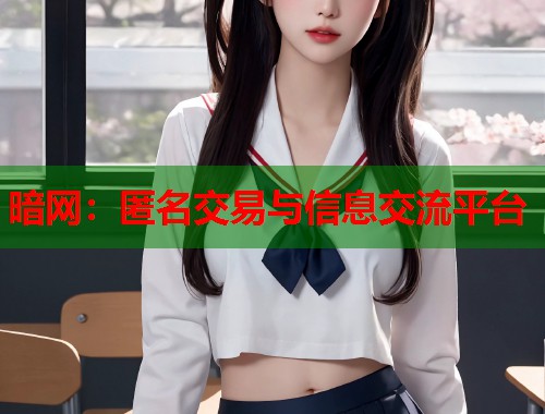 暗网：匿名交易与信息交流平台