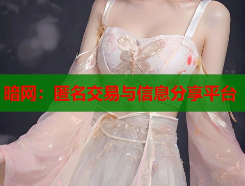 暗网：匿名交易与信息分享平台