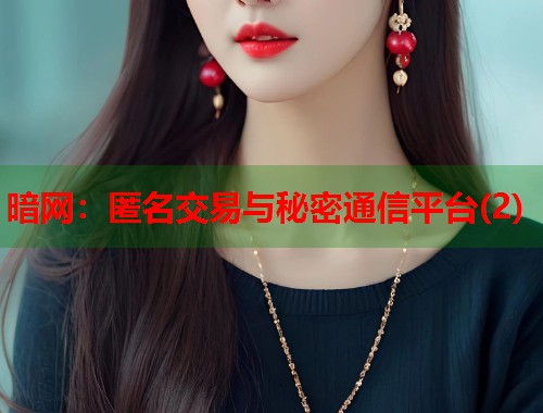 暗网：匿名交易与秘密通信平台(2)