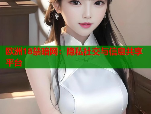 欧洲18禁暗网：隐私社交与信息共享平台  第2张