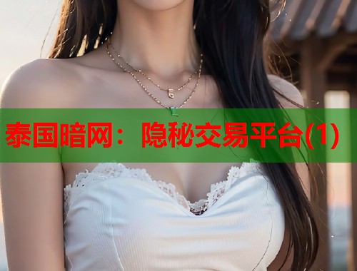 泰国暗网：隐秘交易平台(1)
