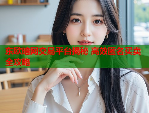 东欧暗网交易平台揭秘 高效匿名买卖全攻略