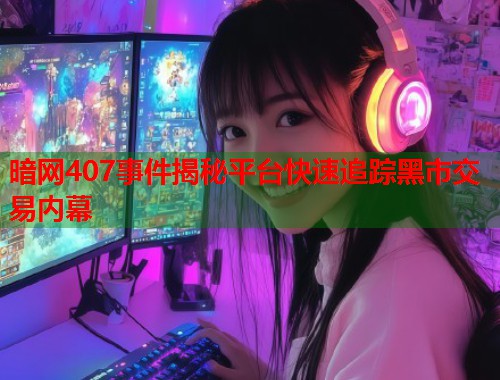 暗网407事件揭秘平台快速追踪黑市交易内幕  第1张