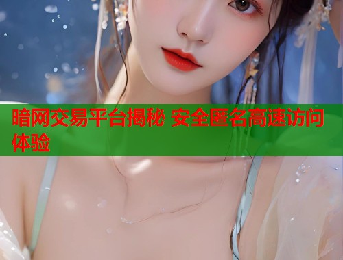 暗网交易平台揭秘 安全匿名高速访问体验  第2张