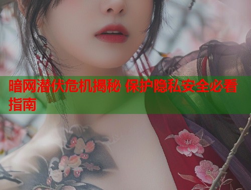 暗网潜伏危机揭秘 保护隐私安全必看指南