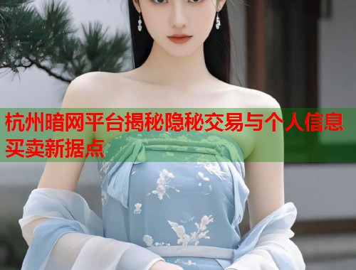 杭州暗网平台揭秘隐秘交易与个人信息买卖新据点