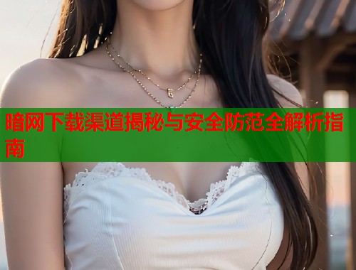 暗网下载渠道揭秘与安全防范全解析指南