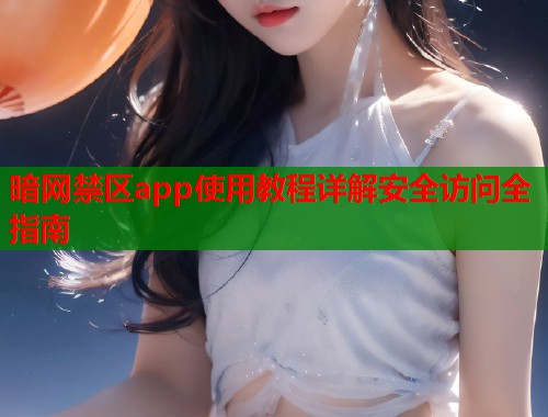 暗网禁区app使用教程详解安全访问全指南