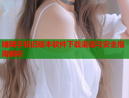 暗网手机旧版本软件下载渠道与安全指南解析