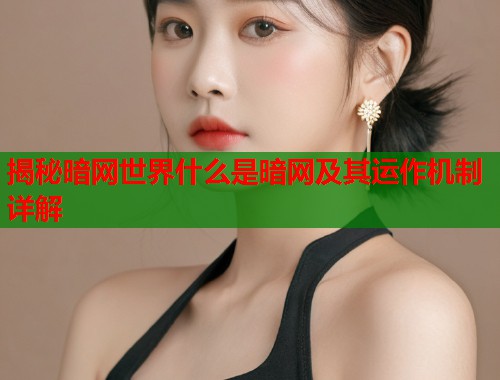 揭秘暗网世界什么是暗网及其运作机制详解  第2张