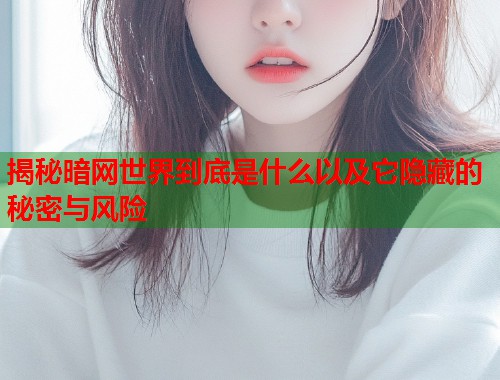 揭秘暗网世界到底是什么以及它隐藏的秘密与风险