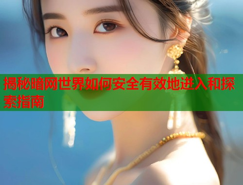 揭秘暗网世界如何安全有效地进入和探索指南  第2张