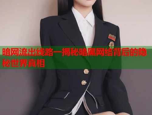 暗网流出线路一揭秘暗黑网络背后的隐秘世界真相