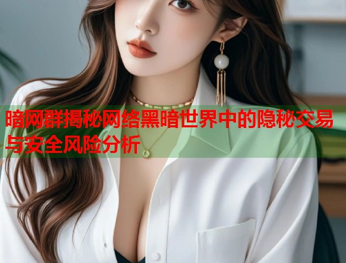 暗网群揭秘网络黑暗世界中的隐秘交易与安全风险分析  第2张