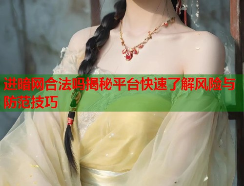 进暗网合法吗揭秘平台快速了解风险与防范技巧